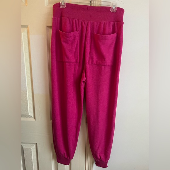 LOFT Lou & Grey Pink fleece joggers M - Picture 8 of 10